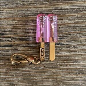 Juicy Couture Pink and Gold Popsicle Charm